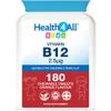 Health4All Kids Vitamin B12 2.5mcg 180 Chewable Tablets 6 Months Supply, Vegan VitB12 Methylcobalamin Supplement for Children 3+, Sugar-Free, Natural Orange Flavour | Made in UK (not Gummies) view 1