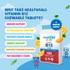 Health4All Kids Vitamin B12 2.5mcg 180 Chewable Tablets 6 Months Supply, Vegan VitB12 Methylcobalamin Supplement for Children 3+, Sugar-Free, Natural Orange Flavour | Made in UK (not Gummies) view 3