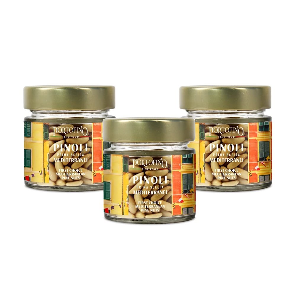 Portofino Fine Food - First Choice Mediterranean Pine Nuts - 3 x 40 g