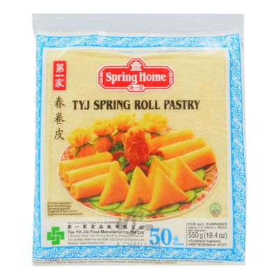 TYJ Spring Roll Pastry 190mm x 50 Sheets 550gr x 10 Pack