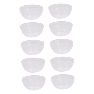 Beatifufu 30pcs White Semi- Pvc Salon Mask Bowls Small Size for DIY Face Mask Mixing and Prep, Anti-drop Beauty Mixing Bowls for Home and Spa Use