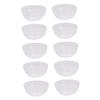 Beatifufu 30pcs White Semi- Pvc Salon Mask Bowls Small Size for DIY Face Mask Mixing and Prep, Anti-drop Beauty Mixing Bowls for Home and Spa Use view 1
