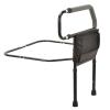 THREMA Safety Hand Rail, Adjustable In Height Steel Bedside Handrail, Foldable Safety Bar Can Bear with Storage Pocket, for The Elderly, Pregnant Women, People In Need view 1