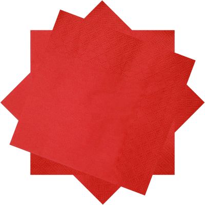 300 Count Red Cocktail Napkins,2-Ply Red Paper Napkins,Disposable Red Beverage Napkins for Bar,Weddings, Birthday,Party
