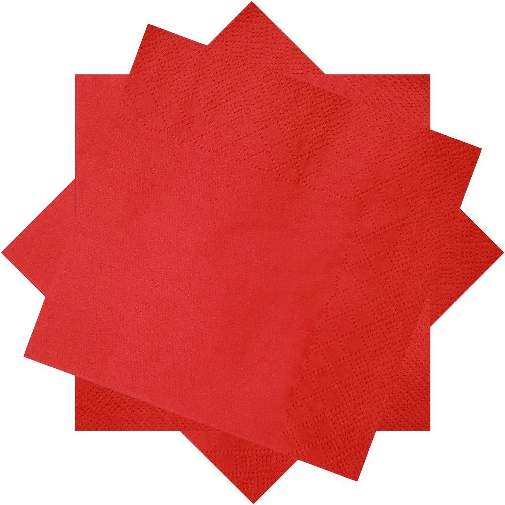300 Count Red Cocktail Napkins,2-Ply Red Paper Napkins,Disposable Red Beverage Napkins for Bar,Weddings, Birthday,Party