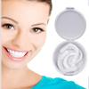 ALYOU 2 Pair False Teeth Veneers Top and Bottom Instant Veneers Fake Teeth White Dentures Instant Smile Veneers Cosmetic Teeth Whitening Temporary Prosthesis Teeth for Men Women Adult view 1