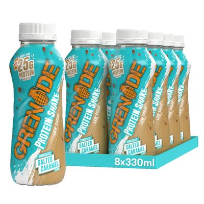 Grenade High Protein Shake, 8 x 330 ml - Chocolate Salted Caramel