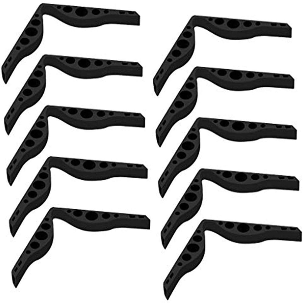 ACCROL Pack Of 10 Fog-free Accessories For Masks Glasses, Silicone Anti-fog Nose Bridge Pads, Anti-fog Silicone Nose Bridge Prevents Glasses From Fogging Mask (Color : Schwarz)
