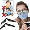 ACCROL Pack Of 10 Fog-free Accessories For Masks Glasses, Silicone Anti-fog Nose Bridge Pads, Anti-fog Silicone Nose Bridge Prevents Glasses From Fogging Mask (Color : Schwarz) view 3