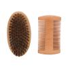 ZJchao Beard Brush Kit for Men, Beard Kit, Beard Brush, Beard Comb, Double Sided Wooden Comb, Soft Brush for Beard Shaping and Trimming, Gifts for Men view 1