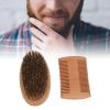 ZJchao Beard Brush Kit for Men, Beard Kit, Beard Brush, Beard Comb, Double Sided Wooden Comb, Soft Brush for Beard Shaping and Trimming, Gifts for Men view 4