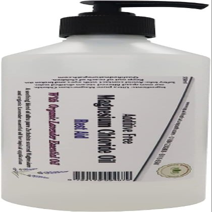 'Rest Aid' Magnesium Oil with Organic Lavender Oil 550ml - Pure Magnesium Chloride Oil - Zechstein Sourced
