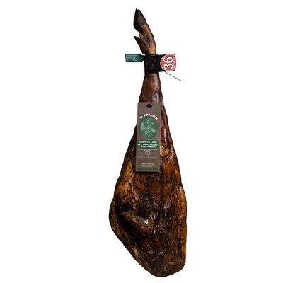 7 BELLOTAS Pata Negra iberico Cured Ham | Made From Grain Fed 50% Iberico Pigs | Jamon iberico Cebo de Campo Guijuelo (Bone-in + 7 Kg.)
