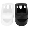 2Pcs Silicone Oximeter Cover for Fingertip Pulse Monitor - Portable Protector for Travel and Home Use, Black and White view 2