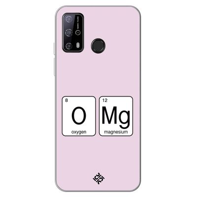 Movilshop Case for [ Oukitel C23 Pro ] Cool Phrases [ Oxygen + Magnesium  GMO] Transparent Flexible Silicone Case Cover Gel for Smartphone.