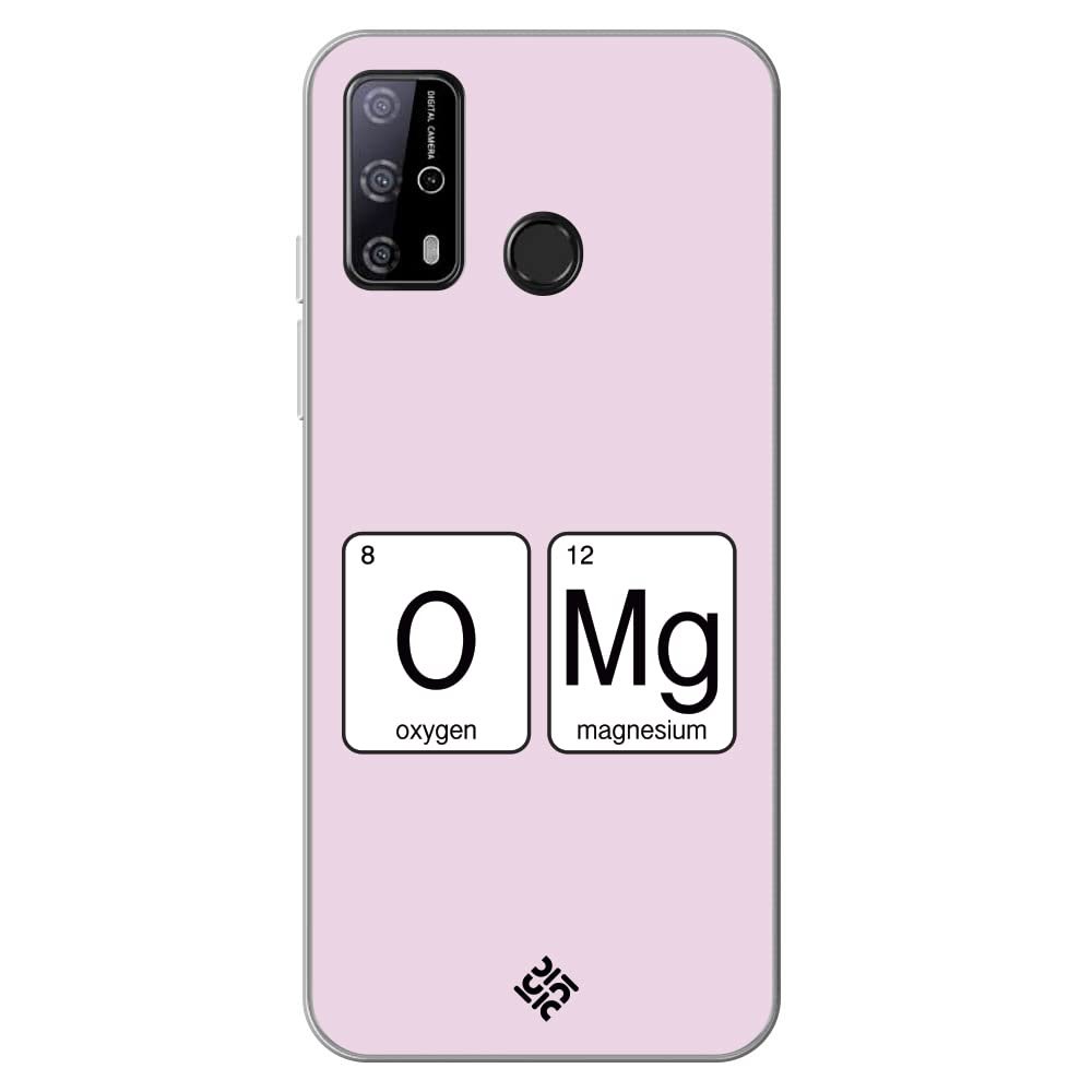 Movilshop Case for [ Oukitel C23 Pro ] Cool Phrases [ Oxygen + Magnesium  GMO] Transparent Flexible Silicone Case Cover Gel for Smartphone.