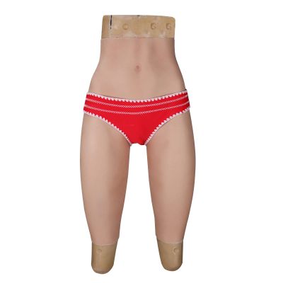 CRODRES Crossdressing Silicone Panties Realistic Fake Vagina Underwear Hip Enhancer Hiding Gaff Panty for Transgender Cosplay,Nude,Upgrade