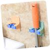 Cabilock Mop Clip Wall Mounted Mop Holder Broom Holder for Wall Self Adhesive for Home Office Garden Use view 3