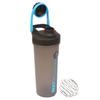 JMS we create smile Shaker Bottle 700 ML Protein Shaker With Stainless Steel Mixer Ball BPA Free Plastic Leakproof Sports Bottle Bottle With Twist Lid For Fitness Sports Gym Travel (Random) view 3