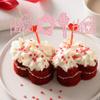 Gyufise 24 Pack Sweet Home Cupcake Toppers Glitter key Housewarming Cupcake Picks for Welcome New Home Theme Party Cake Decorations Supplies Pink view 4