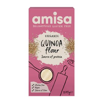 4 x Amisa Organic Gluten Free Quinoa Flour 375g