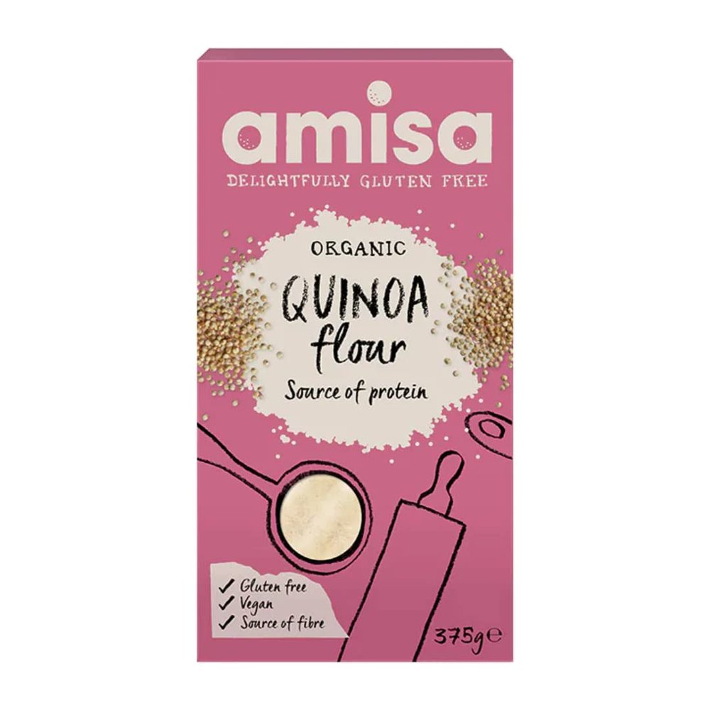 4 x Amisa Organic Gluten Free Quinoa Flour 375g