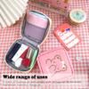AOOPOO 4 Pack Sanitary Napkin Storage Bag Menstrual Cup Pouch Portable Pads with Zipper Feminine Menstruation First Period Bags for Teen Girls Women Ladies view 3