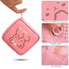 AOOPOO 4 Pack Sanitary Napkin Storage Bag Menstrual Cup Pouch Portable Pads with Zipper Feminine Menstruation First Period Bags for Teen Girls Women Ladies view 4