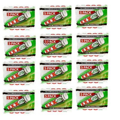XXX Extra Strong Mints 5 Pack (12 Packs(Full Box))