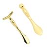 2pcs Eye Massager Beauty Tools Metal Skincare Mask Scoop Eye Spoon Wrinkle Eye Roller Jade Roller for face Facial Cream Spoon Spatula for Skincare Noodle Spoon Cosmetic view 1