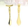 2pcs Eye Massager Beauty Tools Metal Skincare Mask Scoop Eye Spoon Wrinkle Eye Roller Jade Roller for face Facial Cream Spoon Spatula for Skincare Noodle Spoon Cosmetic view 4