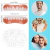 BAtlam False Teeth Veneers White Dentures for Upper and Lower Jaw Fake Teeth for Women Men Comfortable Flex Cosmetic Teeth, Protecting Teeth and Regaining Smile view 4