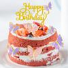 100Pcs Butterfly Cake Topper, Butterfly Cupcake Topper, Butterfly Cake Decorations, Cake Topper, Birthday Anniversary Decor, Party Decorations for Women Girls, Mixed Size (Pink Purple Gold) view 2