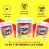 NaughtyBoy Energy Pre-Workout Powder - Rocket Ice Lolly, 30 Servings, All-in-One Pump, Performance & Focus Formula, 200mg Caffeine,Transparent Formula view 3
