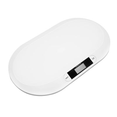 Baby Scale Digital Scales with TARE Function Small Electronic Pediatric Weight Tracker for Weighing of Newborns Wiggly Babies Pets Cats and Dogs Infant Pet Vet White 20kg