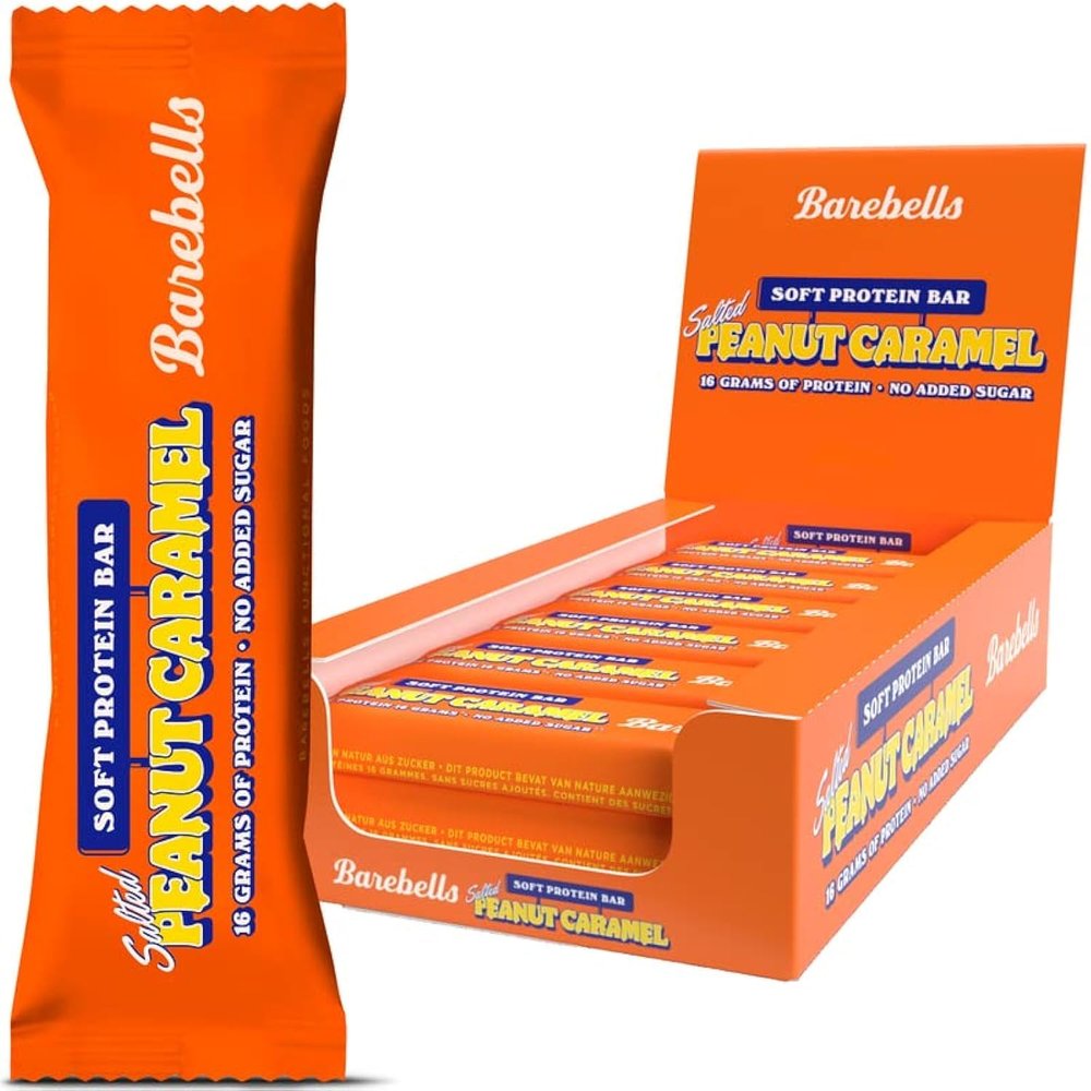 Barebells Protein Bars - 12 Count, 16g High Protein Treats  Sugar Free Chocolate Nutrition Bar, Low Carb  On The Go Breakfast or Post-Workout Snack (Peanut Caramel)