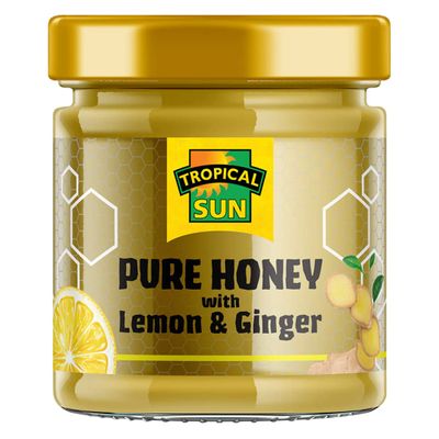 2 x Tropical Sun Pure Honey with Lemon & Ginger 6 x 250g