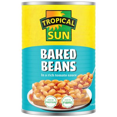 2 x Tropical Sun Baked Beans in Tomato Sauce 12 x 400g