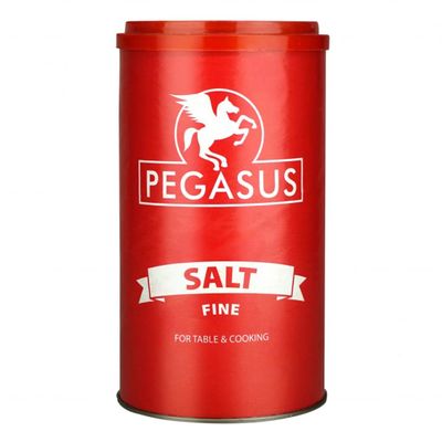 2 x Pegasus Table Salt Drums 12 x 750g