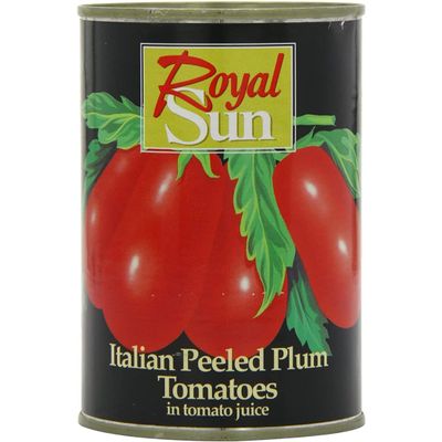 2 x Royal Sun Peeled Plum Tomatoes 24 x 400g