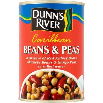 Dunns River Peas & Beans 400g (2  12 Pack  24 Cans) | Caribbean Style Mixed Beans & Peas in Brine | Ready to Eat | High Fibre & Protein