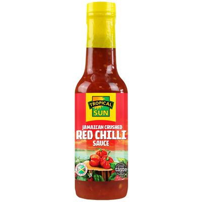 2 x Tropical Sun Jamaican Crushed Red Chilli Sauce 12 x 142ml