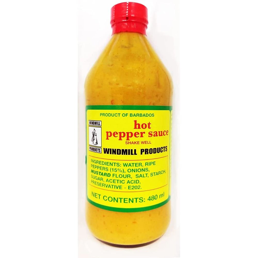 2 x Windmill Hot Pepper Sauce 6 x 480ml