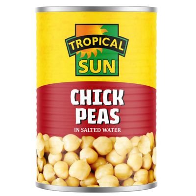 3 x Tropical Sun Chick Peas 12 x 400g