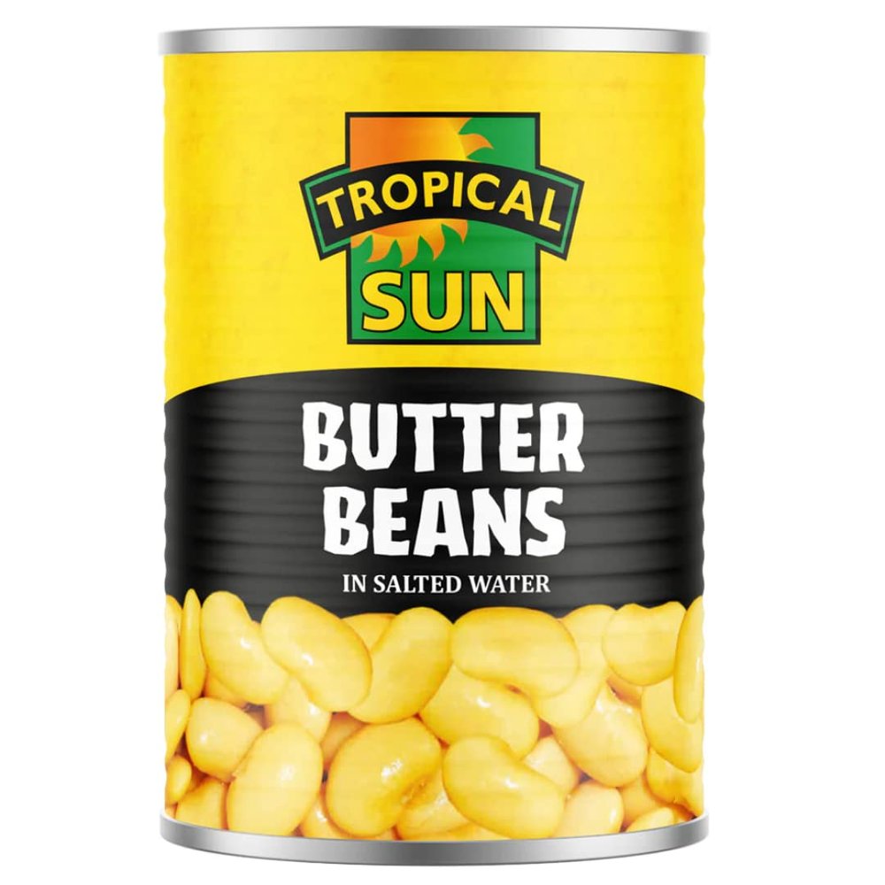 2 x Tropical Sun Butter Beans 12 x 400g