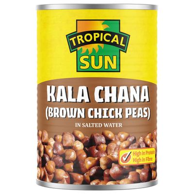 3 x Tropical Sun Kala Chana 12 x 400g