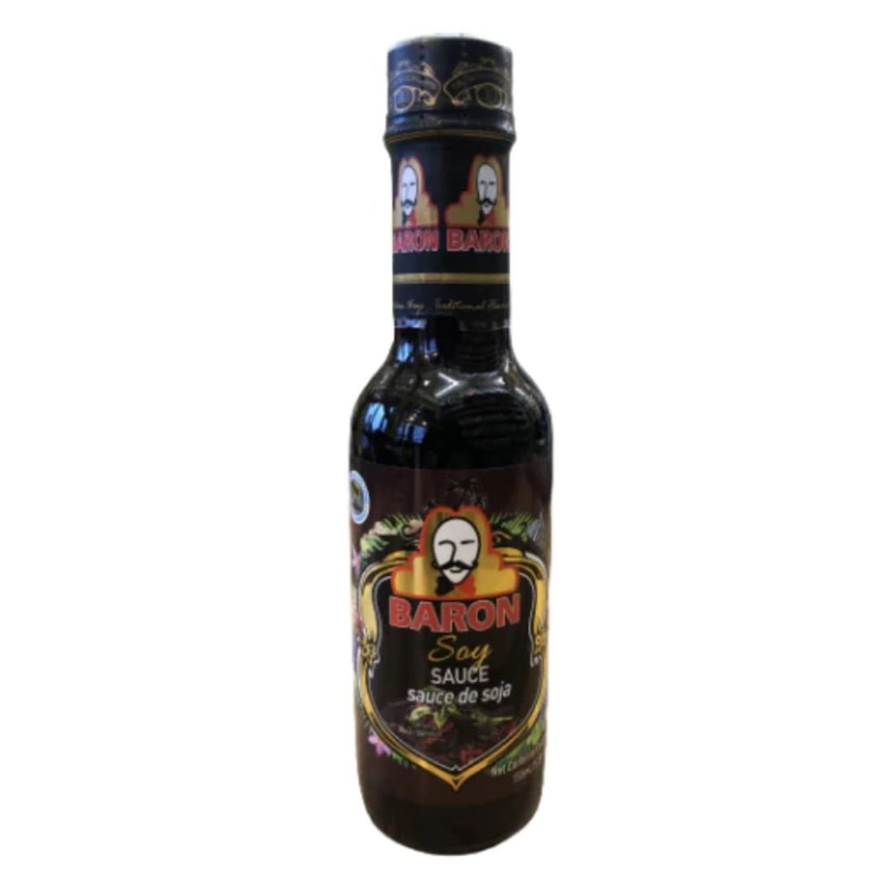 Baron Soy Sauce 2 Packs | 6 x 155ml Bottles per Pack | Rich, Savoury Caribbean Soy Sauce | Perfect for Marinades, Stir-Fries & Everyday Cooking