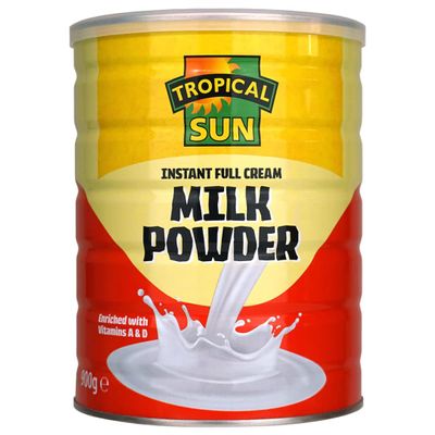 Tropical Sun Full Cream Milk Powder 12 x 900g