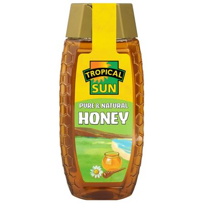 2 x Tropical Sun Pure Natural Honey Squeezy 6 x 350g