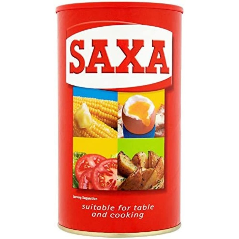 2 x Saxa Table Salt Drums 12 x 750g